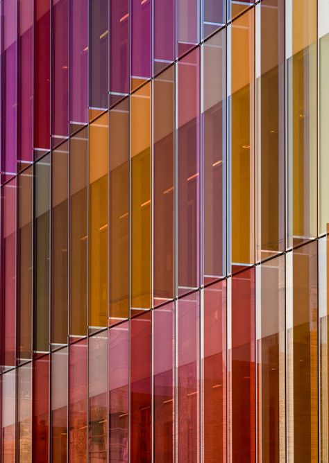 Pochette Diy, Oxford United Kingdom, Oxford United, Colour Architecture, University Of Oxford, Vertical Lines, Glass Facades, Building Facade, Oxford University