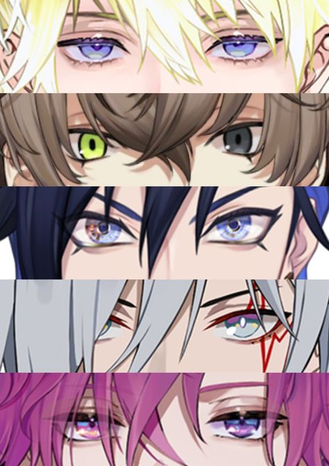 Vtuber Face Reference, Vtuber Eyes Male, Vtuber Eyes, Male Vtuber, Vtuber Reference, Eye References, Eyes Male, V Model, Cat Oc