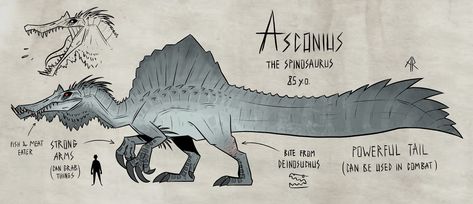 Spinosaurus Art Cute, Allosaurus Art, Spinosaurus Drawing, Dinosaur Concept Art, Dinosaur Oc, Spinosaurus Art, Extinction Art, Dinosaur Sketch, Genos Wallpaper