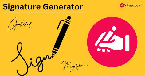 A signature generator is an online free tool you can use to create and download an online e-signature to sign documents.Type your signature or Draw your signature, and sign documents securely. Signature Maker, Signature Generator, E Signature, Write It Down, Image Generator, Draw Your, And Sign, Free Online, To Create