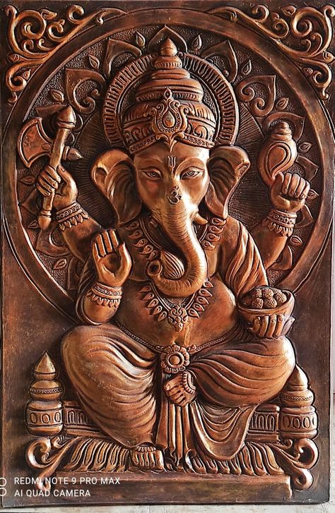 Beautiful Antiques and Handicraft articles at manufacturing price. WhatsApp 9677670319 for orders and enquires. Click on the image to join us for more updates. Ganesha Face, Face Statue, God Painting, Buddha Home Decor, Clay Painting, Shiva Shankara, Ganpati Ji, Ganesh Wallpaper, Ganesh Photo