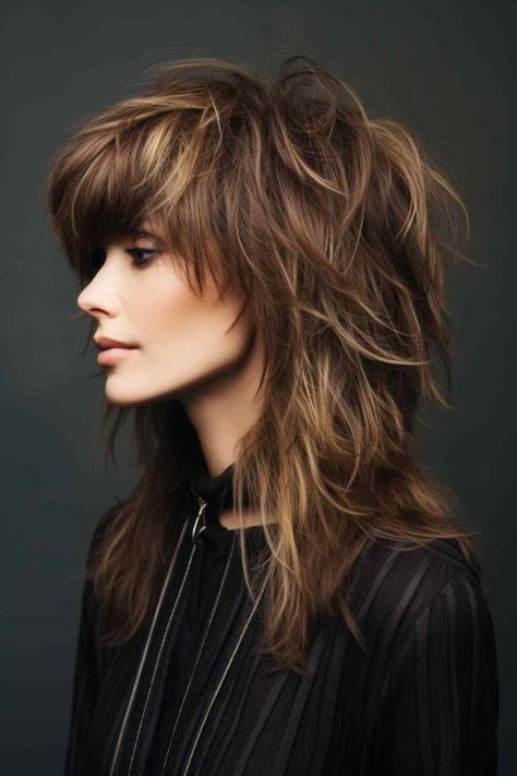 61 Trending Womens' Hairstyles Combine Octopus and Wolflette Cuts (Concept Design) - StileStack Long Shaggy Hair, Feminine Haircuts, Short Wolf Haircut, Jack Martin, Long Shaggy, Rocker Hair, Haircuts 2024, Head Ornaments, Long Shag Haircut