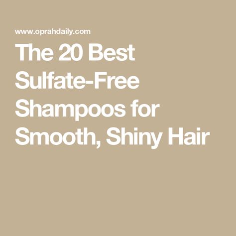 The 20 Best Sulfate-Free Shampoos for Smooth, Shiny Hair Smooth Shiny Hair, Blow Dry Bar, Detox Shampoo, Keratin Complex, Thickening Shampoo, Hydrating Shampoo, Sensitive Scalp, Itchy Scalp, Sodium Lauryl Sulfate