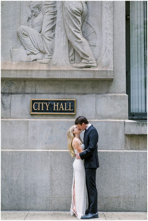 Chicago City Hall, City Hall Wedding Photos, Courthouse Wedding Photos, Chicago Pictures, City Hall Elopement, Groom Pictures, Chicago Wedding Venues, Romantic Wedding Photos, Wedding Court