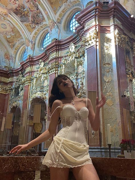 Church Girl Aesthetic, Anne Boleyn Aesthetic, Church Photoshoot, Christianity Aesthetic, Cross Aesthetic, Angel Vs Devil, Rich Girl Era, Purity Culture, Berlin Fashion Street