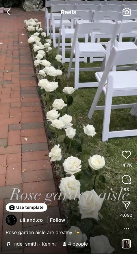 Outdoor Wedding Aisles, Wedding Aisle Flowers On Ground, Wedding Aisle Decorations Outdoor, Wedding Aisle Flowers, Isle Decor, Wedding Walkway, Ceremony Decorations Outdoor, Gold Wedding Flowers, Wedding Isles