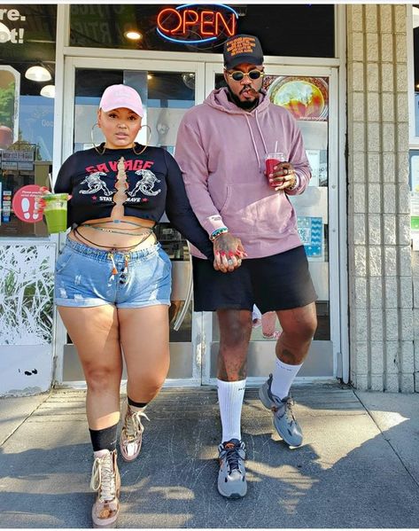 Black Plus Size Couples Goals, Plus Size Relationships Goals, Plus Size Relationships, Plus Size Couples Goals, Plus Size Baddie Outfits, Couple Matching Outfits, Black Relationship Goals, Vintage Black Glamour, Style Inspiration Casual