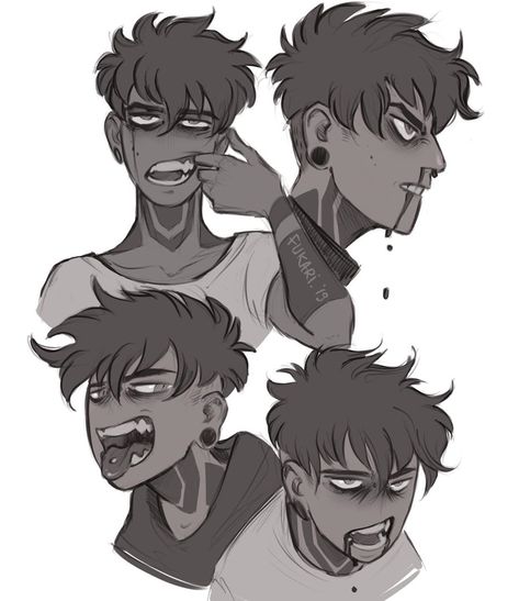 Sick Face Expression, Sick Reference Drawing, Character Introduction Design, Character Introduction, Comic Ideas, Drawing Face Expressions, Oc Inspo, Drawing Expressions, Arte Sketchbook