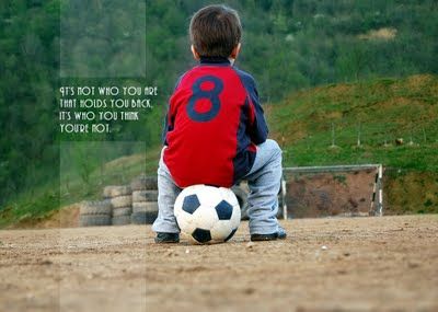 It's not who you are that holds you back, it's who you think you're not. Brave Kids, Fail Better, Soccer Quotes, Sport Quotes, Motivational Thoughts, Inspirational Wallpapers, Team Player, Sport Motivation, Soccer Ball