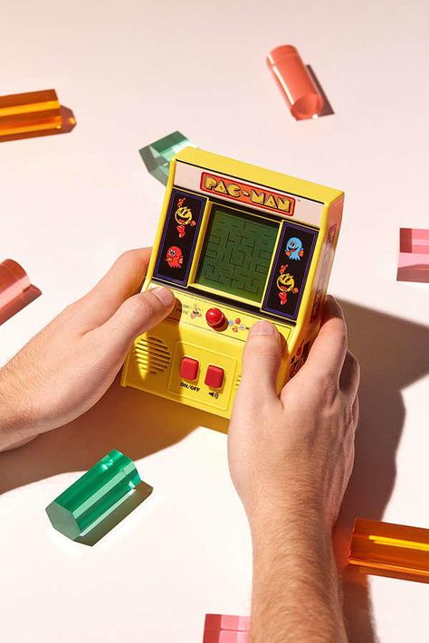 Handheld Pac-Man Arcade Game | Bring his old favorite arcade game back and see him light up. Pacman Arcade, Surprise Gifts For Him, Mini Arcade, Nostalgic Gifts, Stocking Stuffers For Men, Best Stocking Stuffers, Arcade Game, Pac Man, 90s Nostalgia