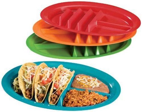 The Taco Plate - Multicolored Set of 4, Official Plate of... https://smile.amazon.com/dp/B077K8LB4Y/ref=cm_sw_r_pi_dp_U_x_4eFCCbJEYKEBG Taco Table, Taco Plate, Hard Shell Tacos, Taco Holders, Serving Tray Set, Fiesta Dinnerware, Taco Night, Table Set Up, Best Dishes