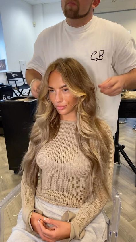 Beauty Works Hair Extensions on Reels | 20 Inch Extensions, Beauty Works Hair Extensions, Tape Extensions, Hair Challenge, Beauty Works, Brown Fits, Tape In Extensions, The Professional, Mocha