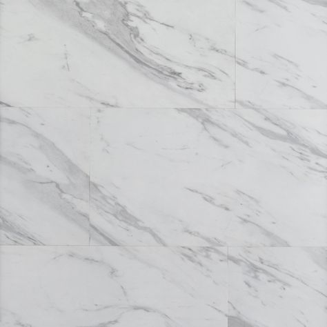 Volakas Stone Marble Rigid Core Luxury Vinyl Tile - Foam Back Vinyl Marble Flooring, Luxury Vinyl Tile Kitchen, Condo Flooring, Luxury Vinyl Tile Bathroom, Marble Vinyl Flooring, Vinyl Flooring Bathroom, Indoor Porch, Water Resistant Flooring, Bathroom Makeovers