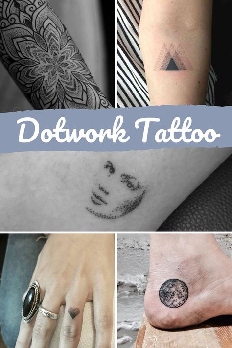 What Are Dotwork Tattoos ? - tattooglee Simple Dot Work Tattoo, Dotted Tattoos For Women, Pointalism Tattoos, Dotted Tattoo Design, Dot Tattoos For Women, Small Dotwork Tattoo, Dots Tattoo Meaning, Dot Art Tattoo, Dot Work Tattoo Design