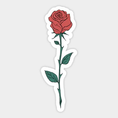 Red Rose Sticker by @Olooriel on TeePublic | #teepublic #rose #redrose #roses #sticker #stickers #floralsticker Red Rose Sticker, Rose Sticker, Homemade Stickers, Iphone Stickers, Snapchat Stickers, Cute Laptop Stickers, Bubble Stickers, Computer Sticker, Tumblr Stickers