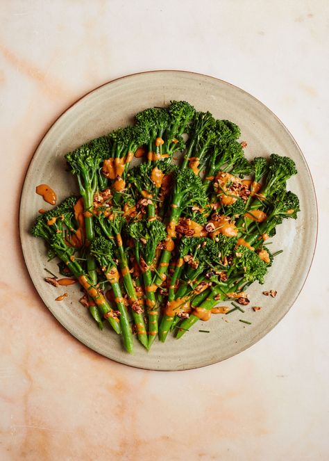 Gochujang Dressing, Gochujang Recipes, Salad With Broccoli, Otto Lenghi, Tenderstem Broccoli, Preserved Lemon, Gochujang Sauce, Peanut Dressing, Preserved Lemons