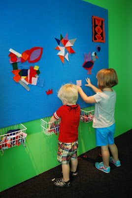 Design Wall with felt: Bold Expressions at BAM Felt Design, Felt Boards, Felt Shapes, Preschool Rooms, Social Innovation, Felt Wall, Preschool Centers, Visual Story, A Wonderful Life