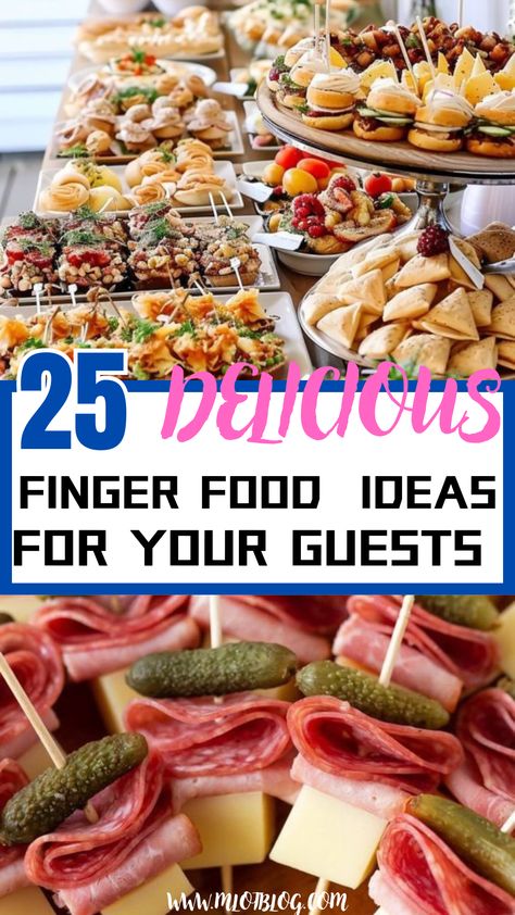 Delicious finger food ideas for your guests Soup Prep, Chicken Prep, Finger Food Recipes For Toddlers, Turkey Appetizers, Best Party Appetizers, Kids' Party Food, Finger Food Ideas, Simple Snacks, Finger Food Recipes