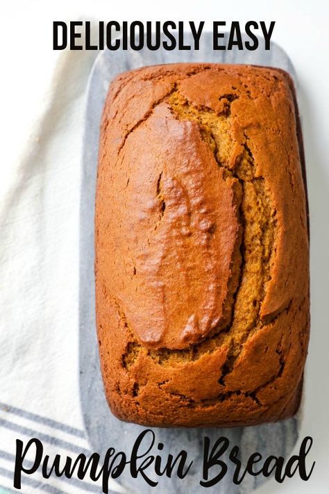 This Easy Pumpkin Bread Recipe is a classic and a must-make every fall!  Slather on butter and enjoy warm for the ultimate comfort experience! #pumpkin #pumpkinspice #bread #pumpkinbread #pumpkindessert Easy Pumpkin Bread Recipe, Easy Pumpkin Bread, Pumpkin Recipes Dinner, Healthy Pumpkin Bread, Keto Bread Recipe, Pumpkin Bread Easy, Fall Recipes Pumpkin, Cheesecake Oreo, Recipe Categories