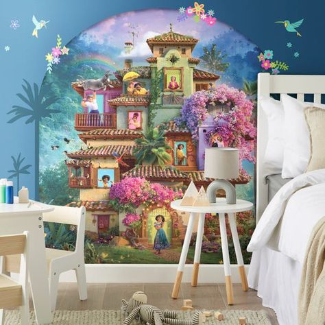 Disney Wall Murals, Disney Movie Art, Girls Room Design, Kids Room Murals, Disney Encanto, Toddler Girl Room, Murals For Kids, Tumblr Rooms, Bedroom Murals