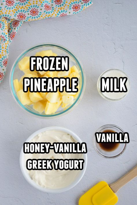 Pineapple Frozen Yogurt, How To Make Frozen Yogurt With A Blender, Cuisinart Frozen Yogurt Recipes, Frozen Pineapple Recipes, Frozen Yogurt Ninja Creami, Frozen Yogurt Recipe, Peach Frozen Yogurt Recipe, Diy Frozen Yogurt, Yogurt Ice Cream Recipe