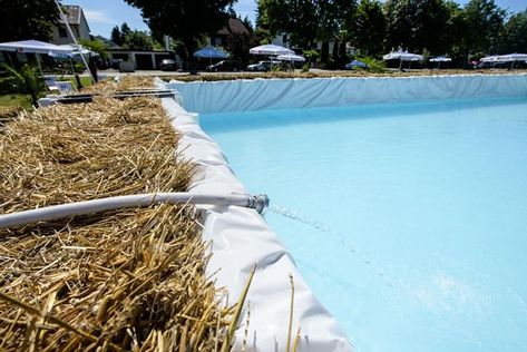 Hay Bale Pool, Pallet Pool, Shipping Container Pool, Backyard Bbq Party, Container Pool, Water Flood, Membrane Roof, Stock Tank Pool, Tank Pool