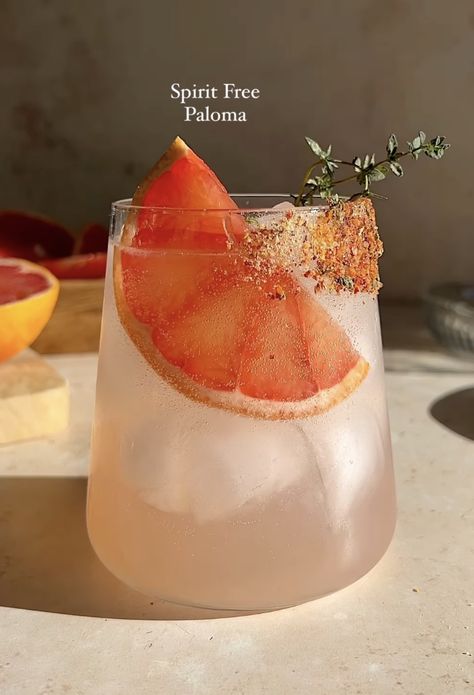 Grapefruit Slice, Dry January, Fresh Ingredients, Mocktails, Party Event, Paloma, Grapefruit, Dinner Party