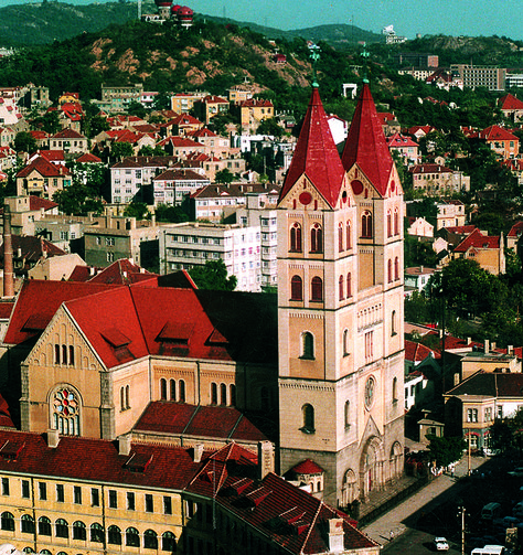 The early #Qingdao was crowned as “The Litter #Berlin” with the style of #European architecture. Esteem Quotes, John Milton, European Architecture, Architectural Styles, The Gothic, Saint John, Architecture Fashion, Qingdao, Catholic Church