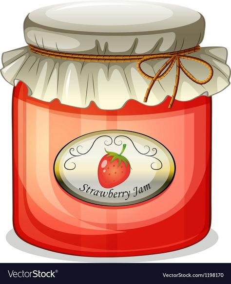 Jam Clipart, Apple Jam, Strawberry Decorations, Dreamy Artwork, Animal Jam, Jam Jar, Color Pencil Art, Strawberry Jam, Anime Tattoos