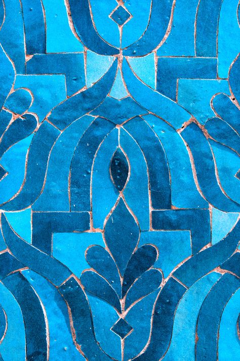 Morocco  fine art  Photography - Blue Tile,  photography print signed by Likasvision on Etsy Turquoise Tile, Blue Tile, Soyut Sanat Tabloları, Moroccan Tile, Blue Tiles, Color Textures, Tile Design, Islamic Art, Textures Patterns