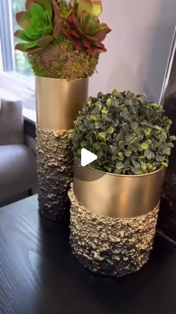 Flower Pot Diy Ideas, Pot Diy Recycle, Pot Diy Ideas, Clay Pot Crafts Pots & Planters, Suculents Ideas Decoration Pots & Planters, Diy Pot En Verre, Flower Pot Diy, Diy Succulents Centerpiece Pots & Planters, Textured Vases