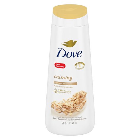 Dove Calming Body Wash, Dove Oatmeal Body Wash, Oatmeal Body Wash, Body Wash Dove, Body Wash For Dry Skin, Milk Body Wash, Oatmeal Bath, Foaming Body Wash, Dove Body Wash