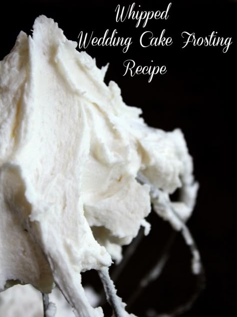 This whipped wedding cake frosting recipe is creamy, light, and holds up well to decorating, transporting, and warm temps. RestlessChipotle.com Wedding Cake Frosting Recipe, Wedding Cake Icing, Wedding Cake Frosting, Frost Cupcakes, Frosting Recipes Easy, Cake Frosting Recipe, Icing Frosting, Wedding Cake Recipe, Wedding Cake Flavors