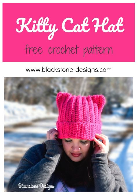 Knit Cat Ear Hat, Kitty Ear Beanie Crochet, Crochet Cat Ear Hat Pattern, Free Crochet Cat Ear Hat Patterns, Crochet Ear Hat Pattern Free, Cat Ears Hat Crochet Pattern, Square Cat Ear Hat Crochet, Kids Crochet Cat Hat, Crochet Pattern Hat For Cat