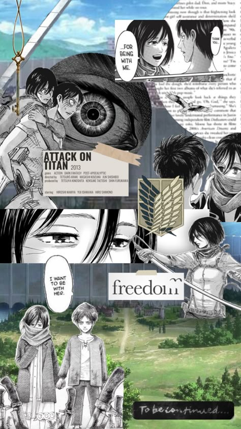 sorry i love eren and mikasa 😭 Mikasa X Eren, Attack On Titan Series, Attack On Titan Aesthetic, Attack On Titan Comic, Eren X Mikasa, S Love Images, Anime Butterfly, Peace Illustration, Eren And Mikasa