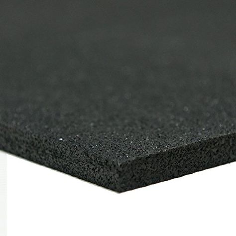 Recycled Rubber - 60A - Rubber Sheets and Rolls - 3/8" Thick x 48" Width x 12" Length - Black ** For more information, visit image link. Rubber Garage Flooring, Black Teacher, Garage Flooring, Recycling Process, Discount Ideas, Fitness Accessories, Garage Floor, Rubber Flooring, Recycled Rubber