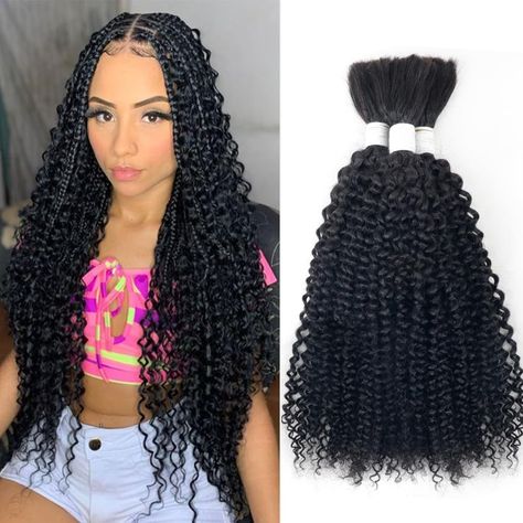 -Hair Material: Bulk Human Hair for Braiding Hair is made with 100% Human Hair
-Hair Quality:High Quality Human Hair Bulk Only. -Braids can be bleached, dyed, permed.
-Human Hair No Weft; No Tangle No Shedding
-Length: 14-26 inch
- Weight: 100g per Pack
-Hair textures are easy to maintain and are able to last a long time with the correct care
-If you are not 100% satisfied with our human hair extensions or have any other problems, we accept unconditional return within 30 days Human Hair Braids, Braids With Human Hair, Human Hair For Braiding, Hair Textures, Human Braiding Hair, Braiding Hair, Bundle Pack, Black Water, Boho Braids