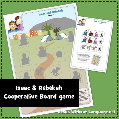 Rebekah & Isaac (Genesis 24) | Games - Jesus Without Language Isaac Rebekah Craft, Isaac And Rebekah Activities, Issac And Rebekah Craft Activities, Isaac And Rebekah Craft Sunday School, Isaac And Rebekah Craft, Isaac And Rebekah, Hebrew School, Sunday School Activities, Genesis 1