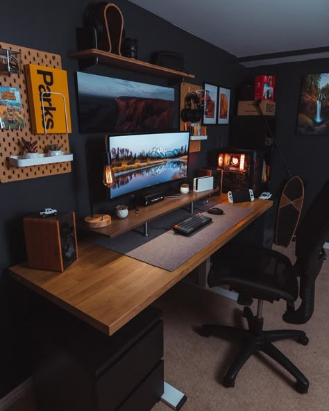 Infrastructure Design, Workstation Desk, Modern Home Offices, Home Studio Setup, Office Background, Bedroom Setup, Gaming Room Setup, Gamer Room, Pc Setup