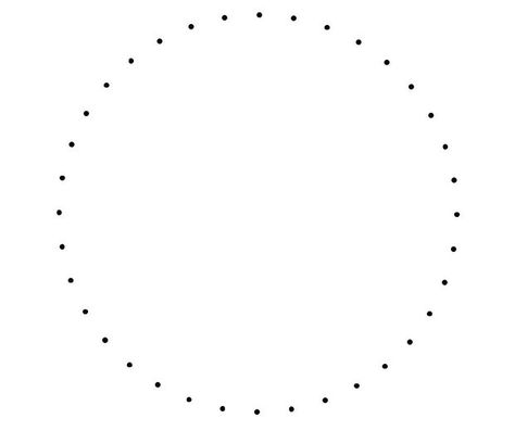 Print this out if you have no other way of making a circle with 36 dots Christmas Baubles To Make, Pick A Number, How To Impress, Circle Tattoo, Dot Tattoos, Geometric Shapes Art, Geometric Sleeve, How To Make An Envelope, Christmas Math