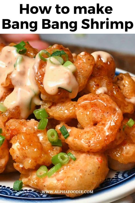 Bang Bang Shrimp Bang Bang Shrimp Recipe, Oven Baked Salmon, Bang Bang Shrimp, Shrimp Sauce, Juicy Shrimp, Shrimp Appetizers, Sweet And Spicy Sauce, Quick Dinners, Food Coma