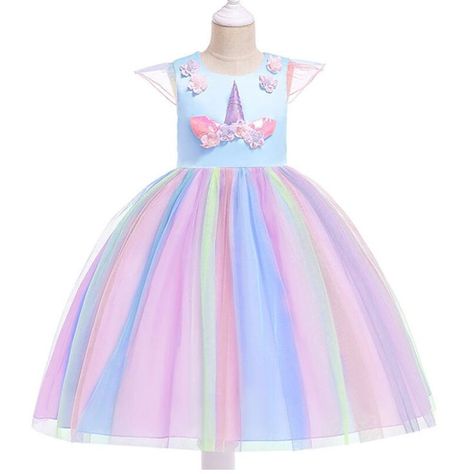 Occasion: Wedding, Party, Christmas Gender: Girls Season: Winter, Summer Package included: 1* Dress Unicorn Dress Girls, Girl Unicorn Costume, Unicorn Princess, Princess Flower Girl Dresses, Unicorn Costume, Princess Dress Up, Unicorn Dress, Up Costumes, Princess Costume