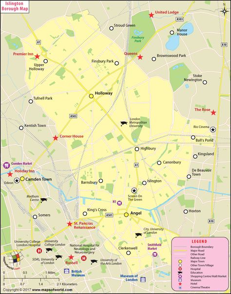 Islington Borough Map, London Manifestation Mood Board, London Boroughs, Islington London, Premier Inn, Kentish Town, Finsbury Park, Camden Markets, Moving To The Uk, Camden Town