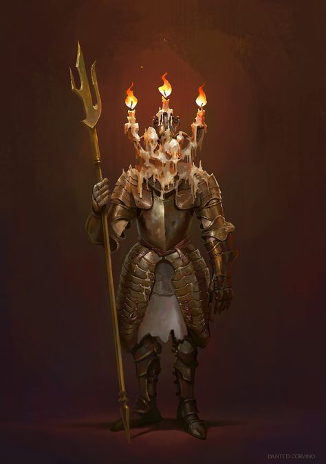 candle, Dante D. Corvino on ArtStation at https://www.artstation.com/artwork/Po2y3L Candle Monster Art, Candle Character, Candle Character Design, D&d Online, Lovecraftian Horror, Rpg Map, 다크 판타지, Monster Concept Art, Dungeons And Dragons Characters