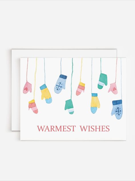 Warmest Wishes, Knitted Mittens, Holiday Greeting, Packaging Ideas, Winter Pictures, Knit Mittens, Holiday Greeting Cards, Picture Cards, Holiday Wishes