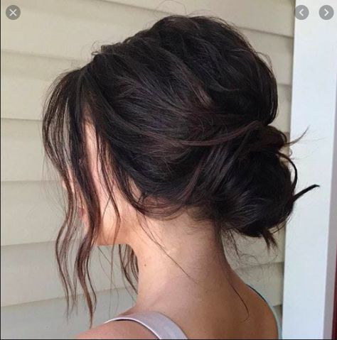 Easy Messy Hairstyles, Messy Bun Hairstyle, Wedding Hairstyles And Makeup, Low Bun Hairstyles, Guest Hair, Bun Styles, Wedding Guest Hairstyles, Prom Hairstyles For Long Hair, Bun Hairstyle