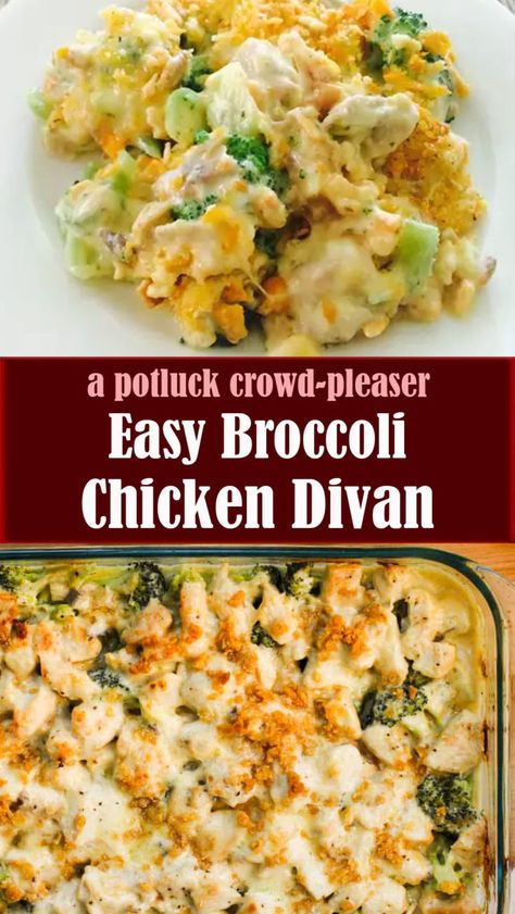 Easy Broccoli Chicken Divan Recipe – Reserveamana Brocolli Chicken Divan Casserole, Brocolli Chicken Divan, Ways To Use Up Broccoli, Broccoli Chicken Devine, Broccoli Divan Chicken, Shredded Chicken Broccoli Recipes, Leftover Chicken And Broccoli Recipes, Rotisserie Chicken Broccoli Recipes, Chicken Broccoli Divan Casserole