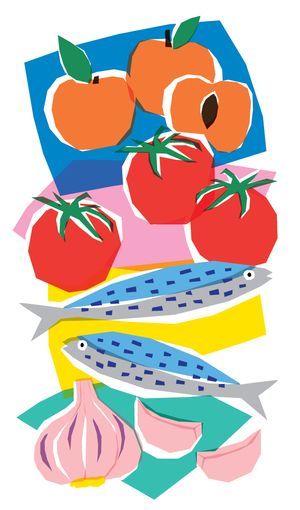 Ilustrasi Dan Poster, Recipe Illustration, Fruit Artwork, Vegetable Illustration, Art Fruit, Art Fish, Food Illustration Art, Fruit Illustration, Illustration Food