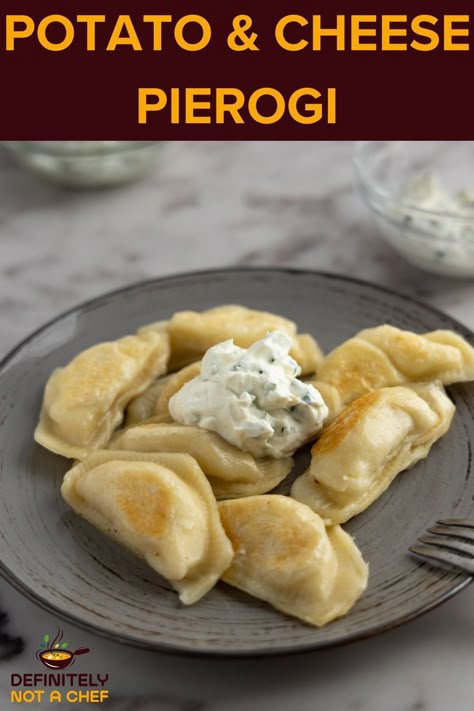 Take your taste buds on a trip to Poland with our traditional potato and cheese pierogi recipe. Our filling options include classic farmer's cheese, cream cheese, or even cheddar for a unique twist. With simple ingredients like mashed potatoes and onions, this recipe is easy to make and perfect for freezing. Follow our step-by-step guide for a classic and delicious #pierogi #polishrecipe that will transport you to Eastern Europe with every bite. Farmers Cheese Pierogi Recipe, Pierogies Recipes, Cheese Perogies Recipe, Potato And Cheese Pierogi Recipe, Cheese Perogies, Best Pierogi Dough Recipe, Potato And Cheese Pierogi, Polish Perogies, Potato Filling Recipe