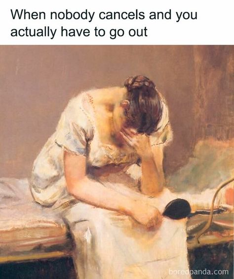 Classical Art Memes, Introvert Humor, Art Jokes, Morning Humor, Memes Humor, Art Memes, Classical Art, Funny Meme, Funny Fails